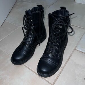 GBG Los Angeles Black Combat Boots
